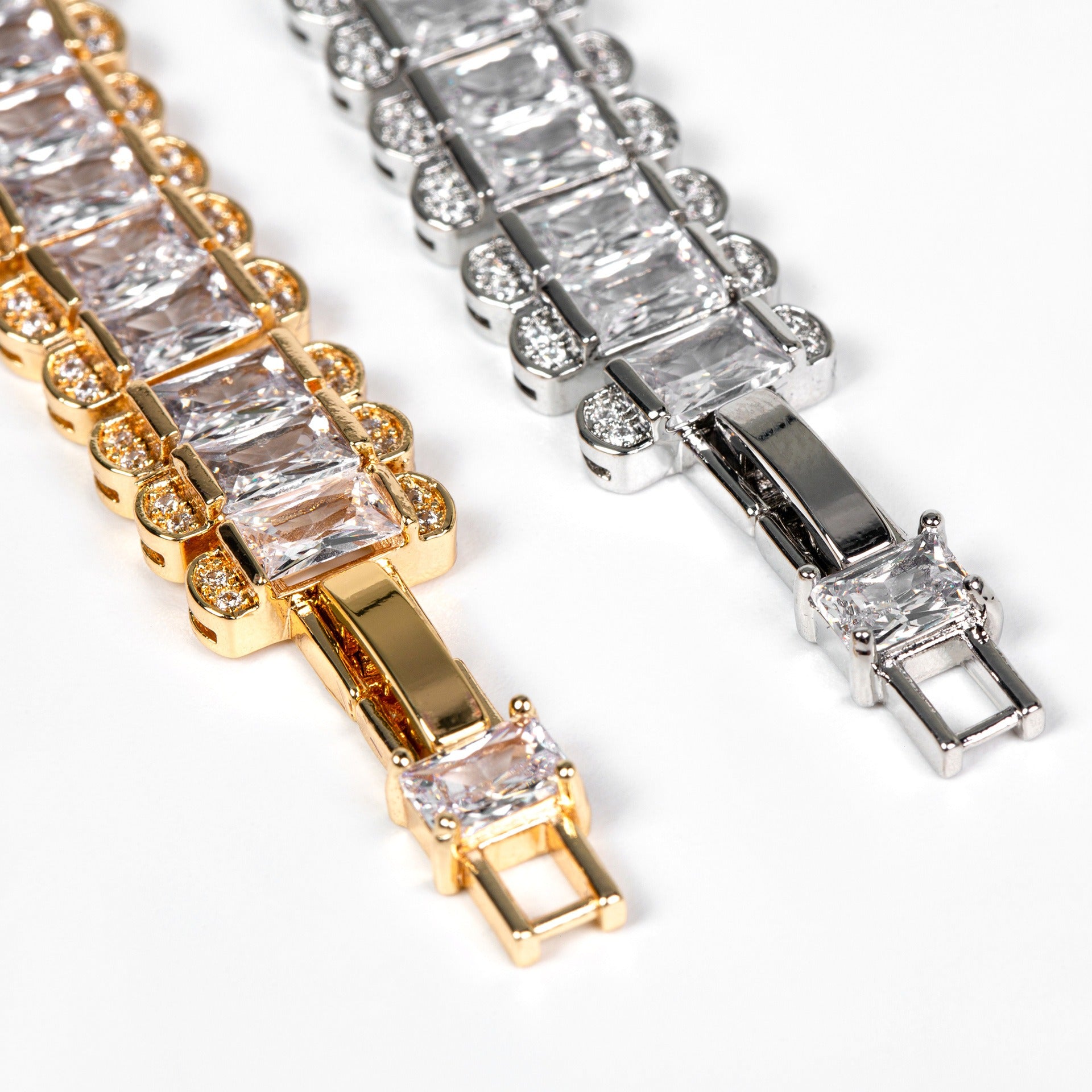 Kaze Retro Zirconia Vintage Chain Bracelet | S925 Silver Linear Pavé Bracelet