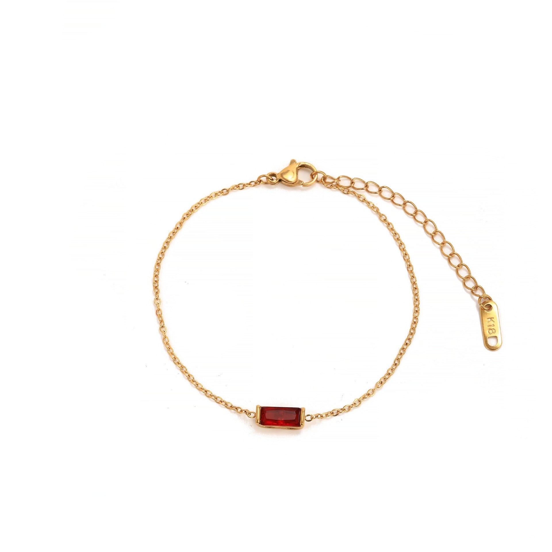 Kaze 18K Gold Vintage Pearl and Birthstone Bracelet | Sailor Clasp Luxury Bracelet
