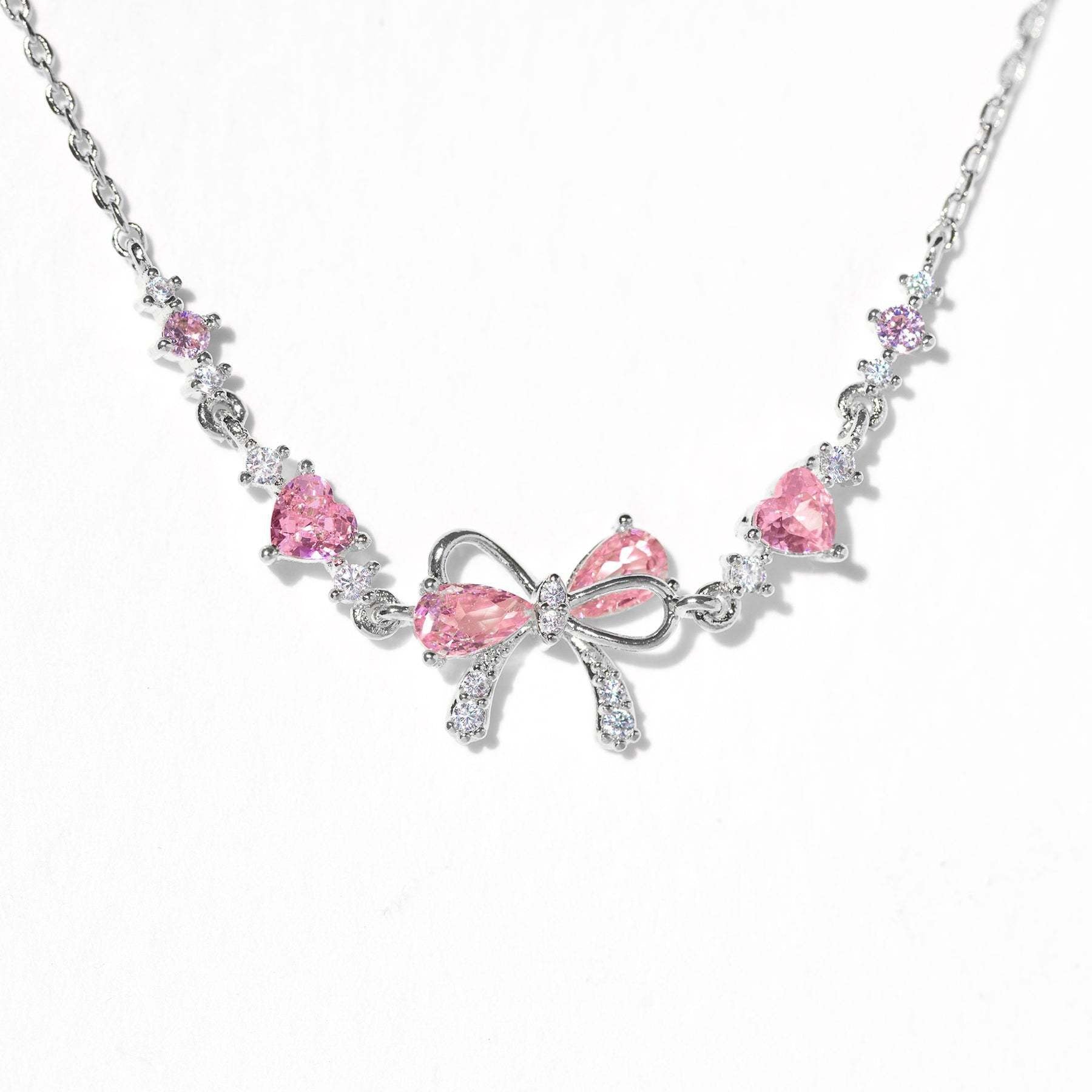 Kaze Love Zircon Butterfly Festival Bracelet | Heart Copper Zircon Bracelet in Gold, Silver &amp; Rose Gold Silver Bow Bracelet