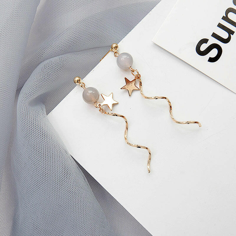 Kaze Geometric Alloy French Earrings | Contemporary Drop Earrings — 6 Styles ERA041 29