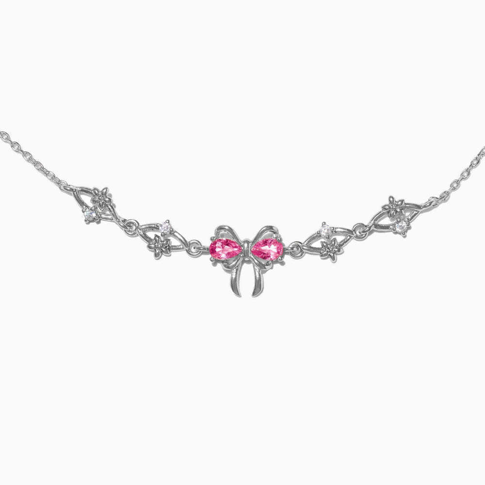 Kaze Love Zircon Butterfly Festival Bracelet | Heart Copper Zircon Bracelet in Gold, Silver &amp; Rose Gold Red Zircon Butterfly Bracelet-Silver