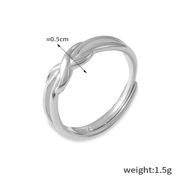 Kaze Simple Geometric Versatile Ring | 18K Gold PVD Stainless Steel Ring in 10 Styles