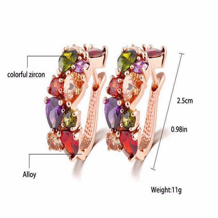 Kaze Korean Floral Copper Earrings | Rose Gold Delicate Flower Stud Earrings