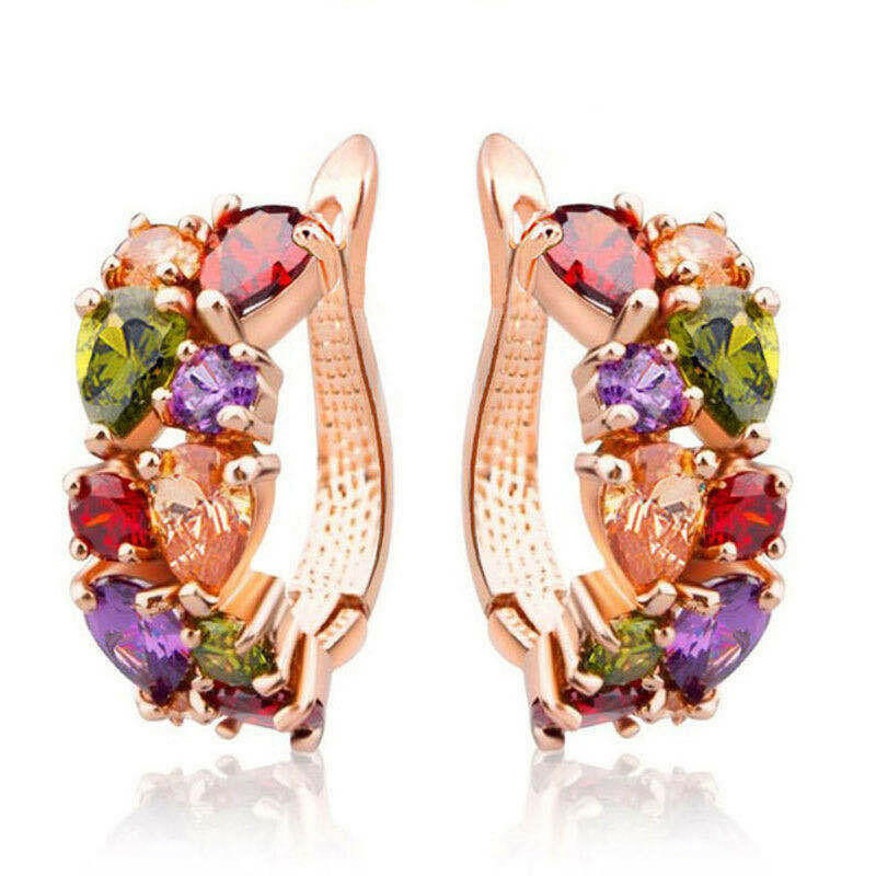 Kaze Korean Floral Copper Earrings | Rose Gold Delicate Flower Stud Earrings