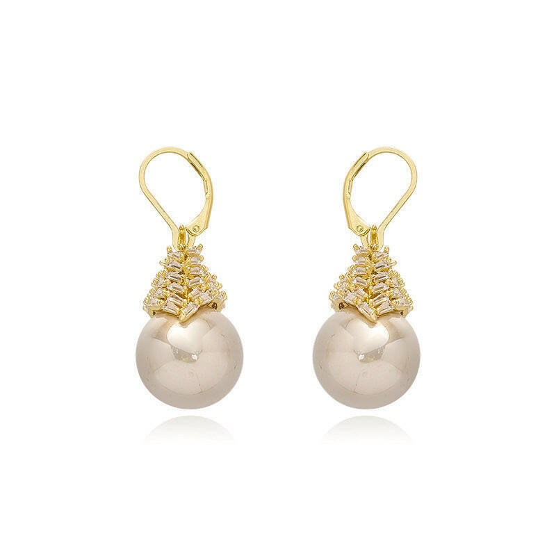 Kaze Gold Zircon Tassel Earrings | Gold-Plated Crystal Fringe Drop Earrings