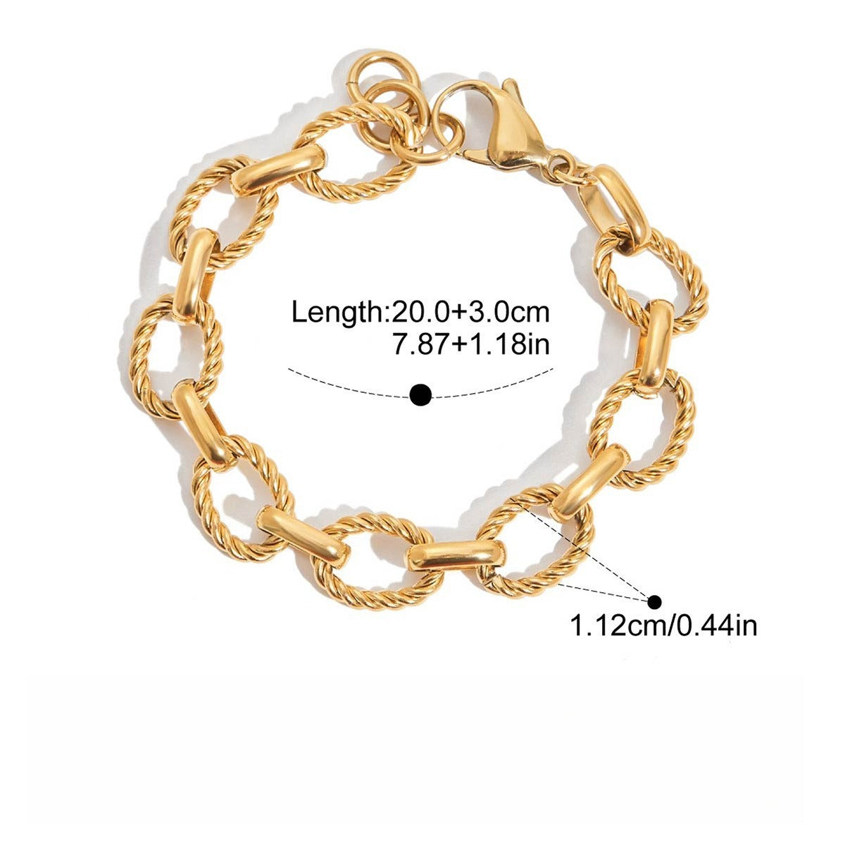 Kaze Pearl &amp; Titanium Bracelet | 18K Gold-Plated Freshwater Pearl Bracelet Bracelet C