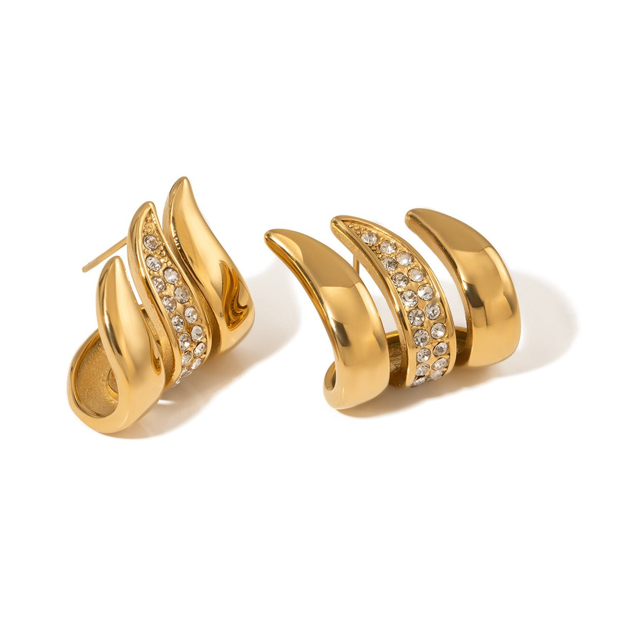 Kaze Flower Necklace and Ring Set | 18K Gold Botanical Matching Jewellery Set