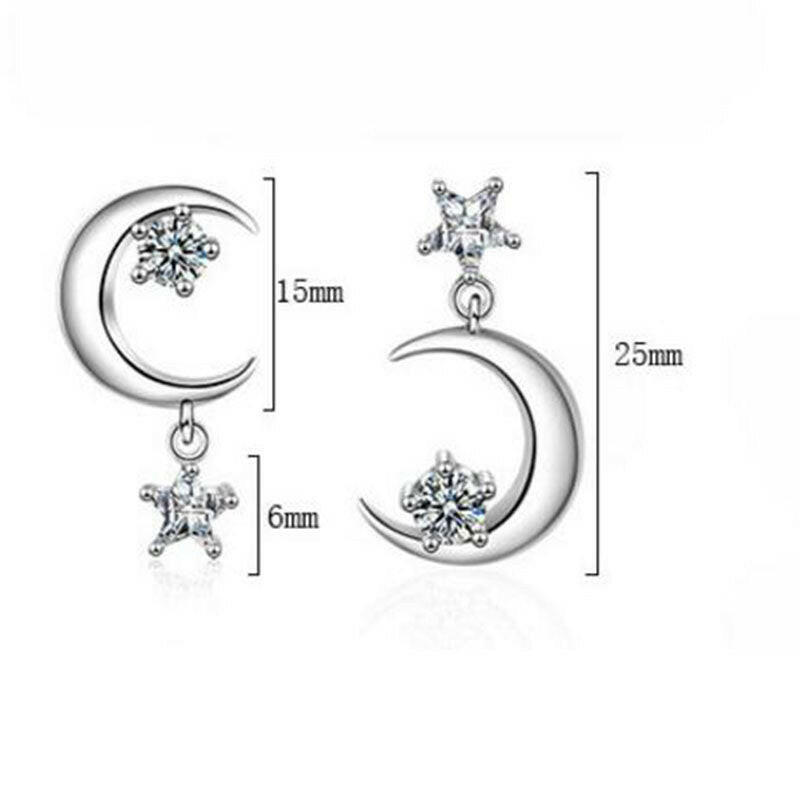 Kaze AAAAA Zirconium Geometric Diamond Earrings | Platinum Copper Precision Stud Earrings