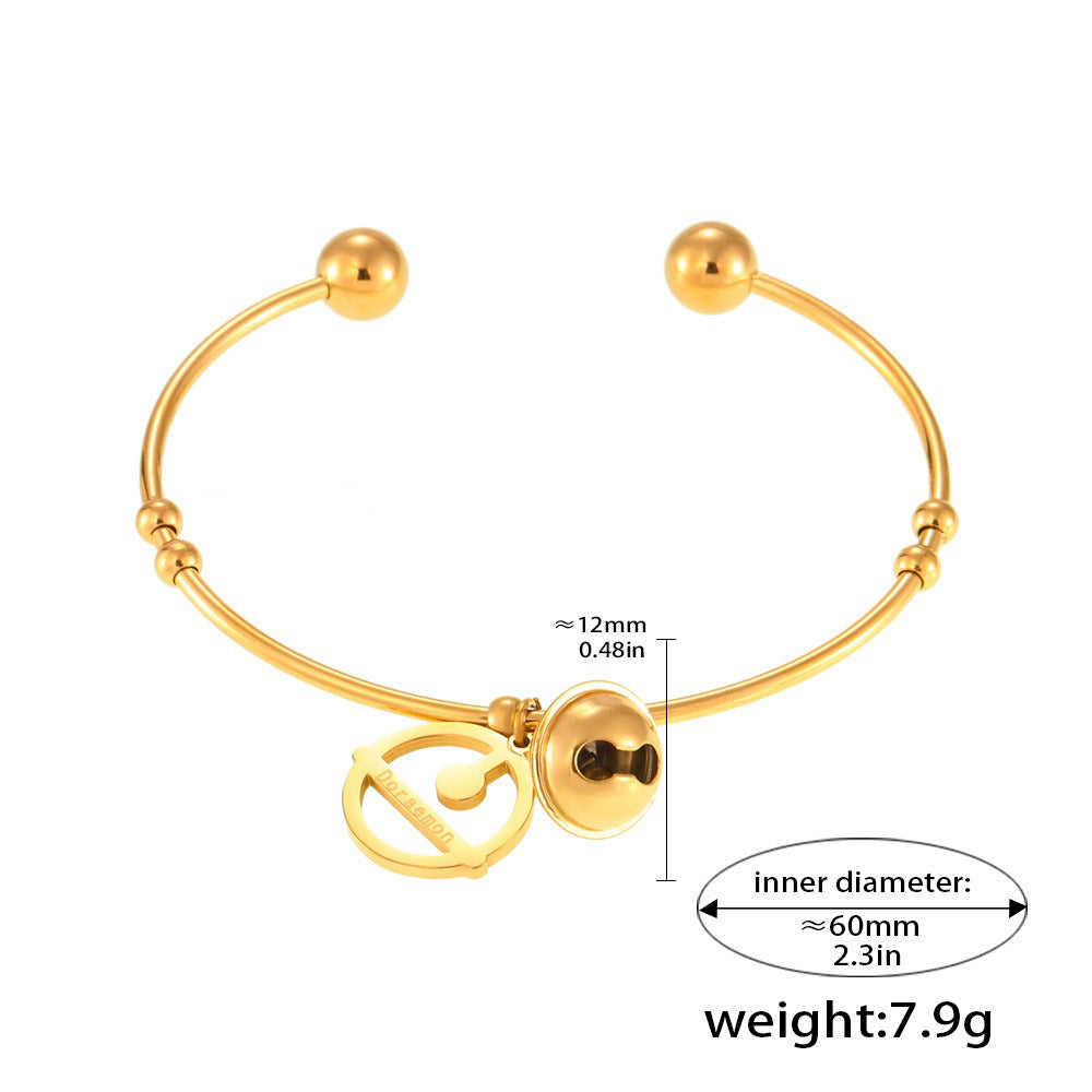 Kaze Dual Bell Pendant Bracelet | 18K Gold Charm Bracelet in Gold, Silver &amp; Rose Gold
