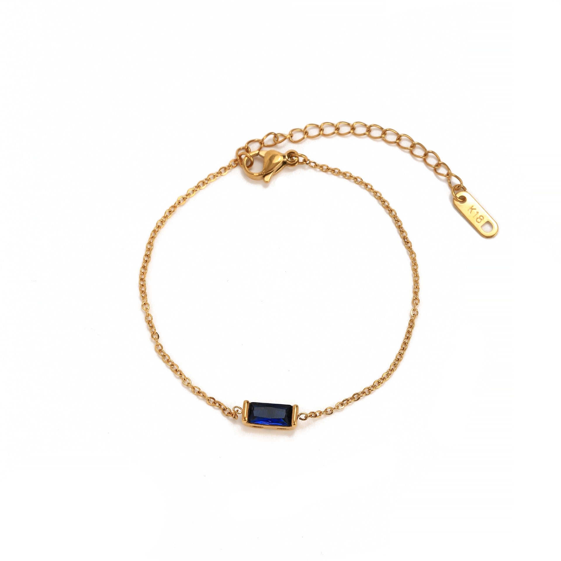 Kaze 18K Gold Vintage Pearl and Birthstone Bracelet | Sailor Clasp Luxury Bracelet