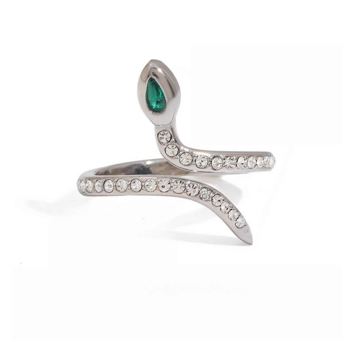 Kaze Luxury Snake Ring Collection | Titanium Steel Serpent Ring in 15 Styles &amp; 3 Sizes Ring D