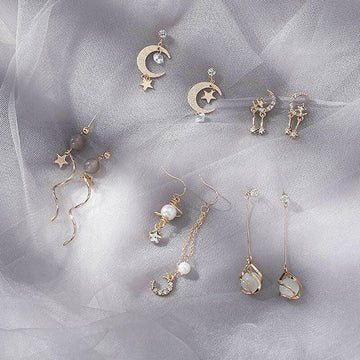 Kaze Geometric Alloy French Earrings | Contemporary Drop Earrings — 6 Styles