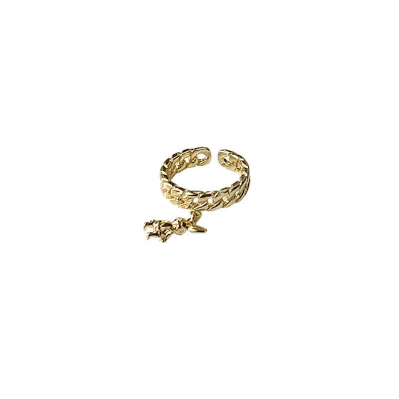 Kaze Animal Zodiac Adjustable Ring | Gold-Plated Brass Zodiac Ring for Women