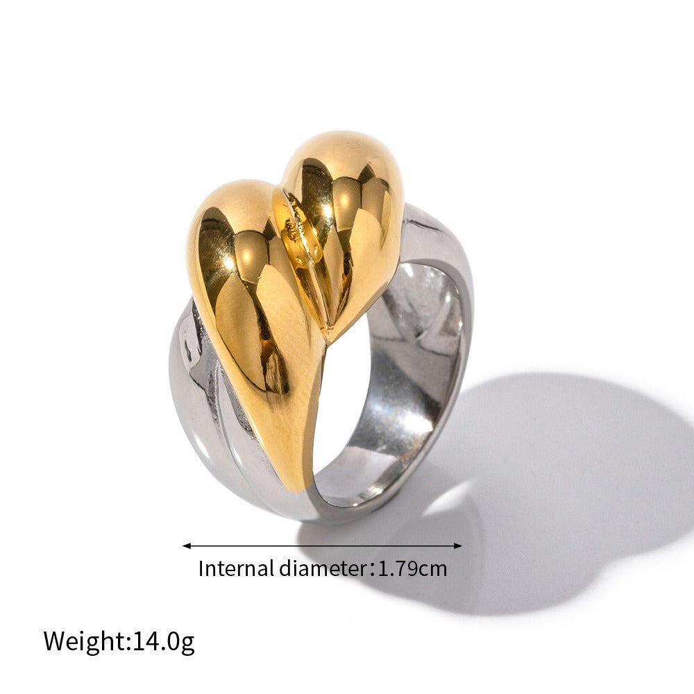 Kaze 18K Gold Geometric Fashion Ring Collection | 16 Style Variants in Contemporary Designs Style G-20-8US