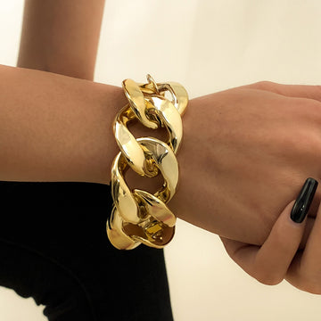 Kaze Geometric Hollow S925 Silver Bracelet | 18K Gold Sterling Silver Open Bracelet
