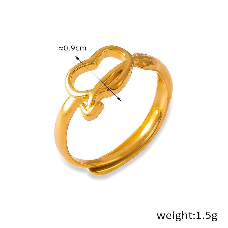 Kaze Simple Geometric Versatile Ring | 18K Gold PVD Stainless Steel Ring in 10 Styles