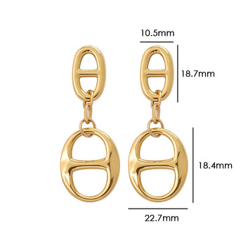 Kaze 18K Gold Geometric Sun Shape Necklace, Bracelet and Earrings Set | 18K Gold &amp; S925 Silver in 6 Variants