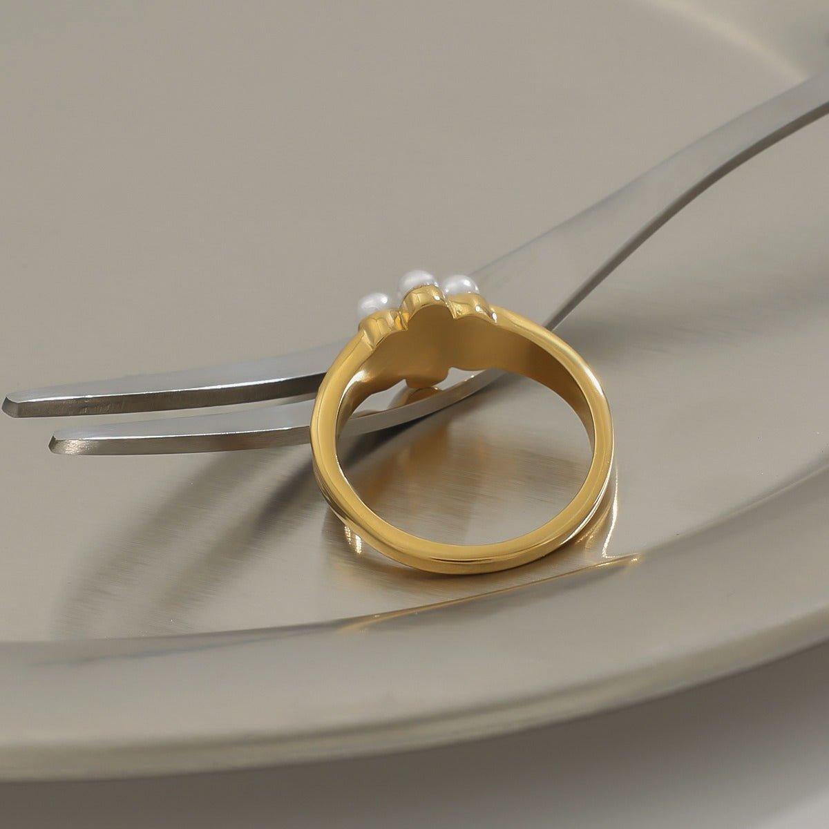 Kaze Pearl Titanium Steel Ring Collection | Premium Pearl Ring in 3 Size &amp; Style Variants