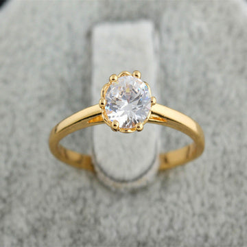 Kaze Bold Statement Copper Ring | Gold &amp; Platinum-Finish Ring in Sizes 5–9 Gold