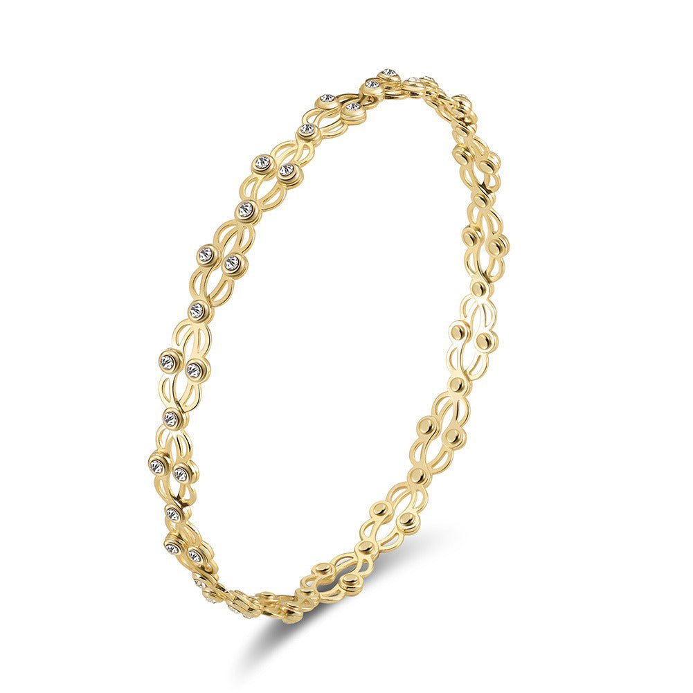 Kaze Retractable Diamond Bracelet and Ring Set | 18K Gold &amp; S925 Silver Luxury Transforming Set