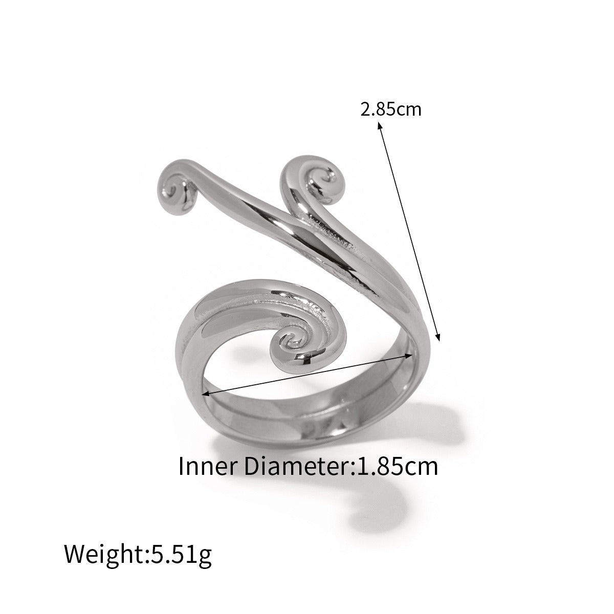 Kaze Thread Circle Design Ring | 18K Gold Exquisite Artisan Adjustable Ring Adjustable
