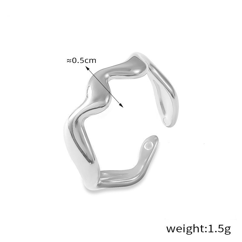 Kaze Simple Geometric Versatile Ring | 18K Gold PVD Stainless Steel Ring in 10 Styles