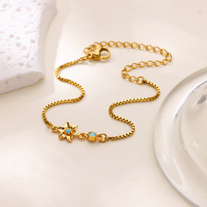 Kaze 18K Gold Birth Month Flower Bracelet | Personalised Floral Bracelet in All 12 Months