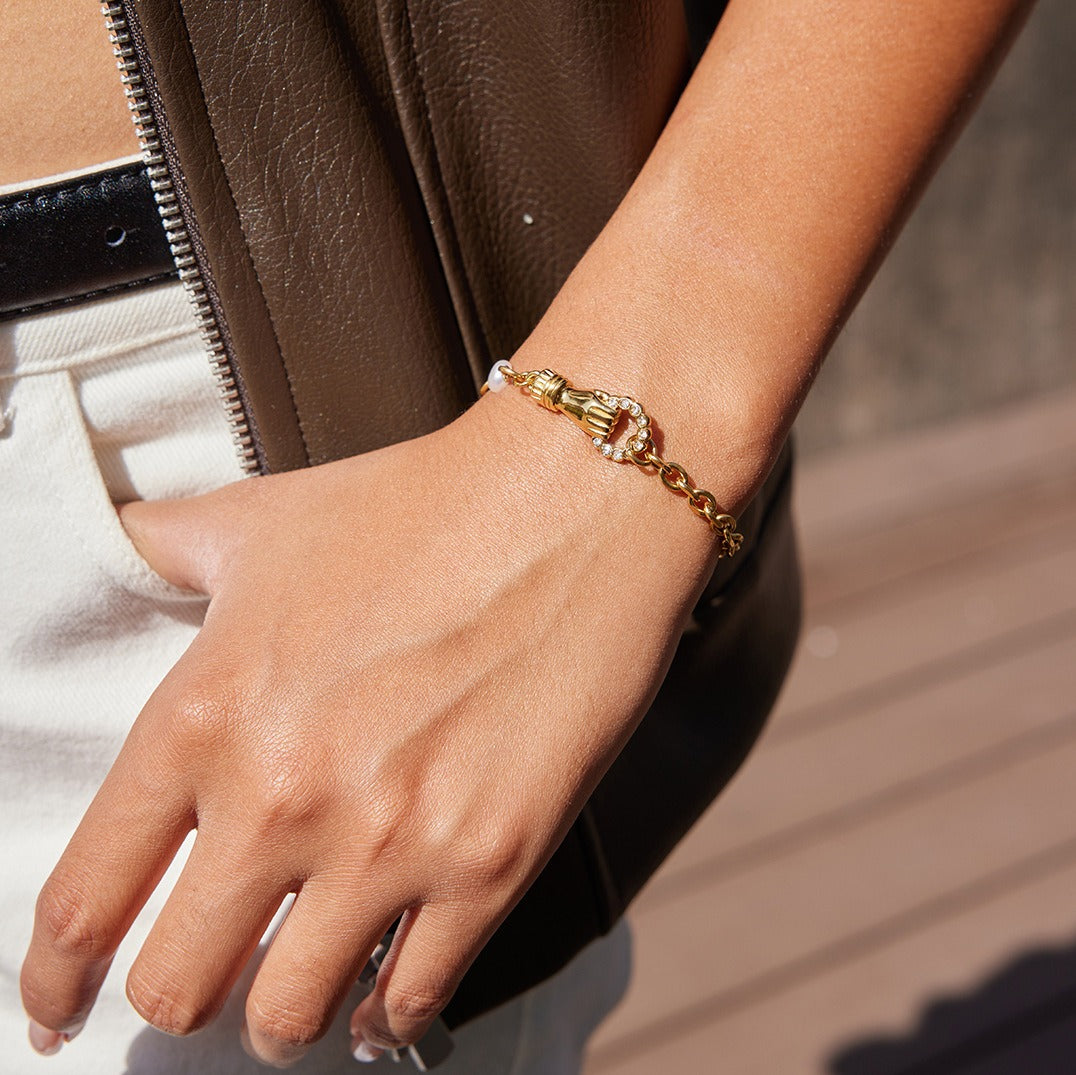 Kaze 18K Gold-Plated Lightweight Luxury Titanium Steel Bracelet | Premium Bracelet in 2 Style Variants