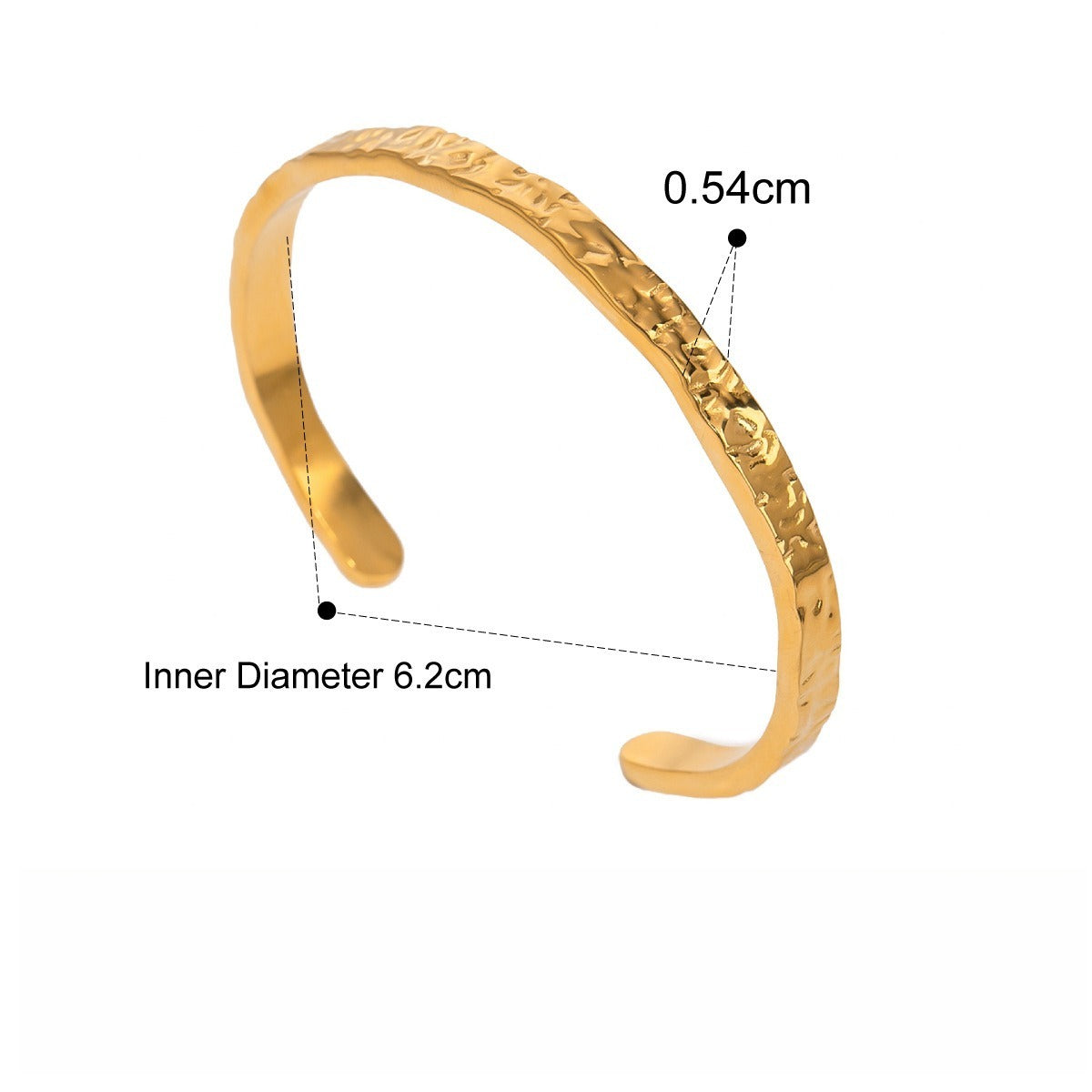 Kaze 18K Gold-Plated Lightweight Luxury Titanium Steel Bracelet | Premium Bracelet in 2 Style Variants Bracelet B