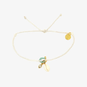 Kaze Horseshoe Shell Necklace and Bracelet Set | Copper Natural Stone Pendant Set in 3 Variants NecklaceA