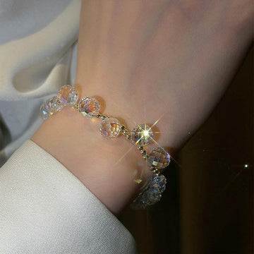 Kaze Crystal Geometry Bracelet | Sparkling Rhinestone Geometric Bracelet Gift-Ready