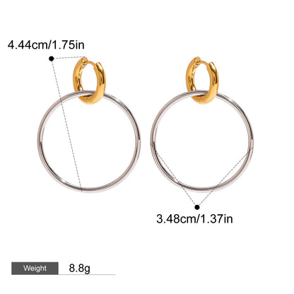 Kaze 18K Gold Ocean-Themed Inlaid Pearl Jewellery Set | 14-Piece Coastal Jewellery Collection Style N-Earring-75