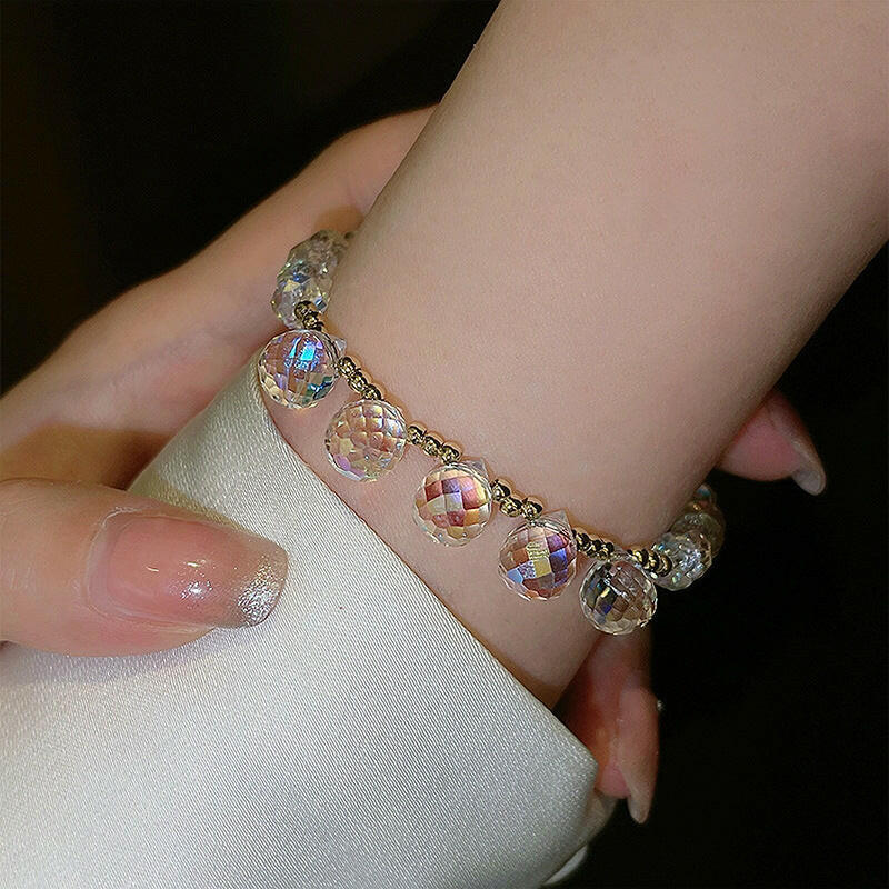 Kaze Crystal Geometry Bracelet | Sparkling Rhinestone Geometric Bracelet Gift-Ready