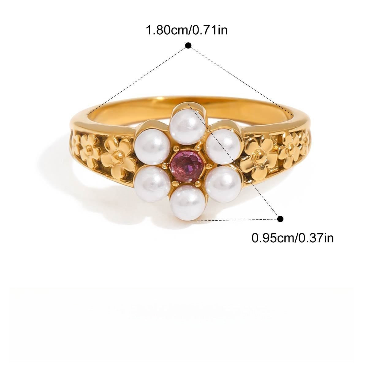 Kaze Pearl Titanium Steel Ring Collection | Premium Pearl Ring in 3 Size &amp; Style Variants