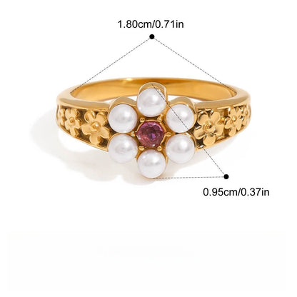 Kaze Pearl Titanium Steel Ring Collection | Premium Pearl Ring in 3 Size &amp; Style Variants