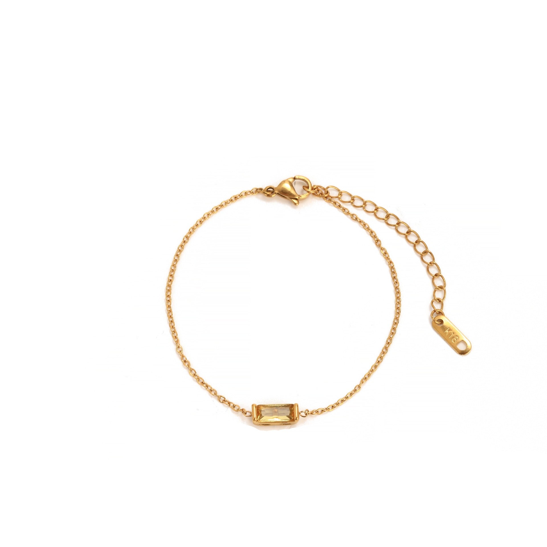 Kaze 18K Gold Vintage Pearl and Birthstone Bracelet | Sailor Clasp Luxury Bracelet