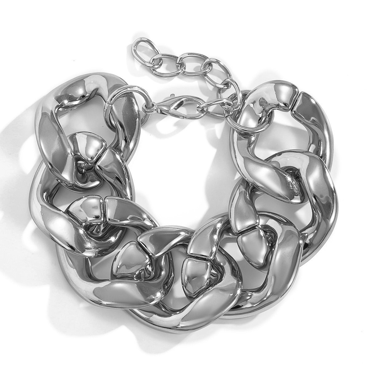 Kaze Geometric Hollow S925 Silver Bracelet | 18K Gold Sterling Silver Open Bracelet