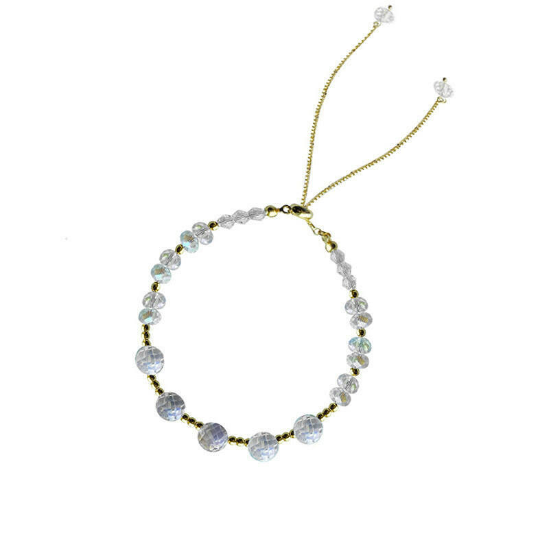 Kaze Crystal Geometry Bracelet | Sparkling Rhinestone Geometric Bracelet Gift-Ready
