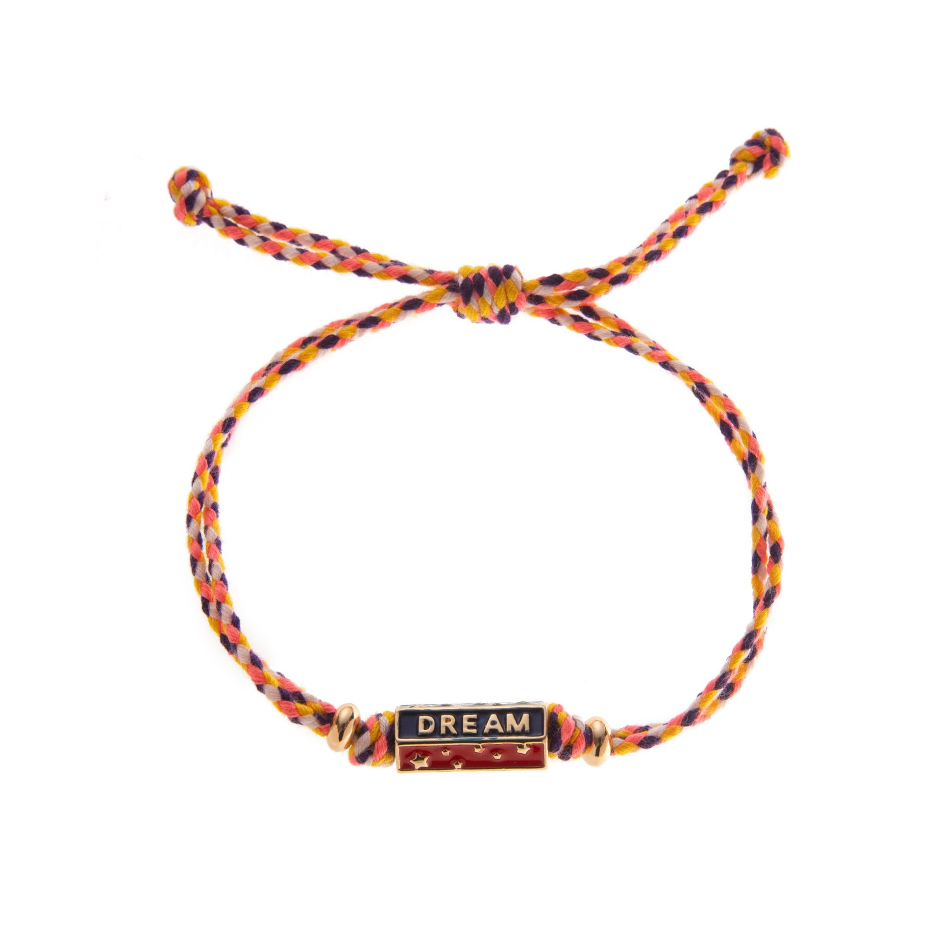 Kaze Bohemian Colourful LOVE Pendant Necklace and Bracelet Set | Titanium Steel Boho Set in 4 Colours Red