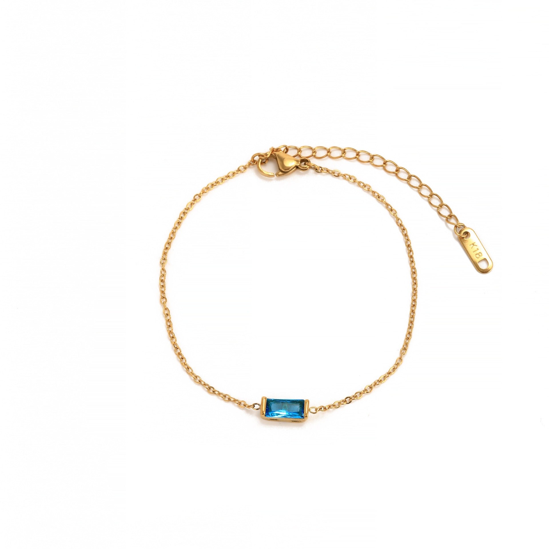Kaze 18K Gold Vintage Pearl and Birthstone Bracelet | Sailor Clasp Luxury Bracelet