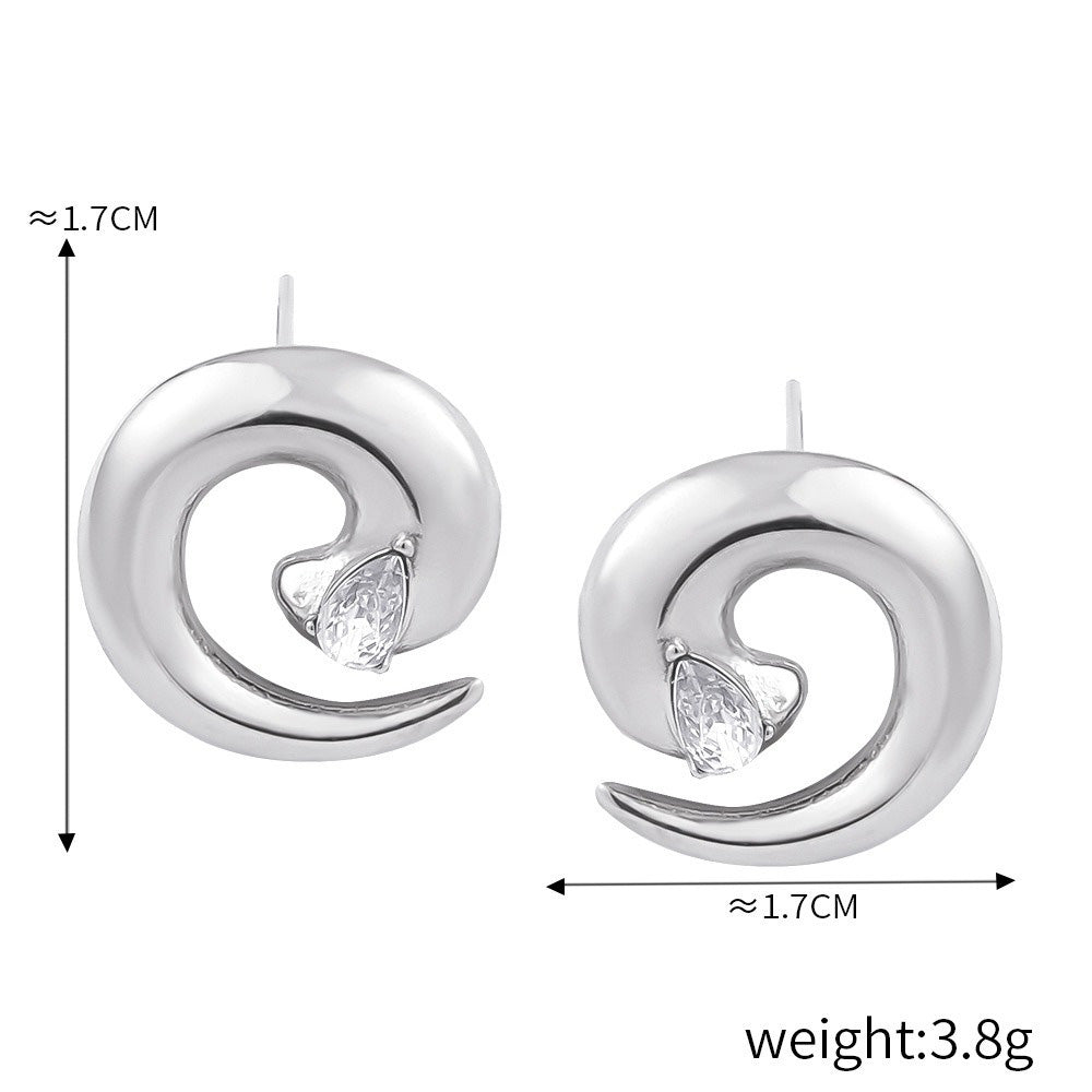 Kaze Rotating Thread Diamond Earring and Ring Set | 18K Gold Innovative Luxury Jewellery Set