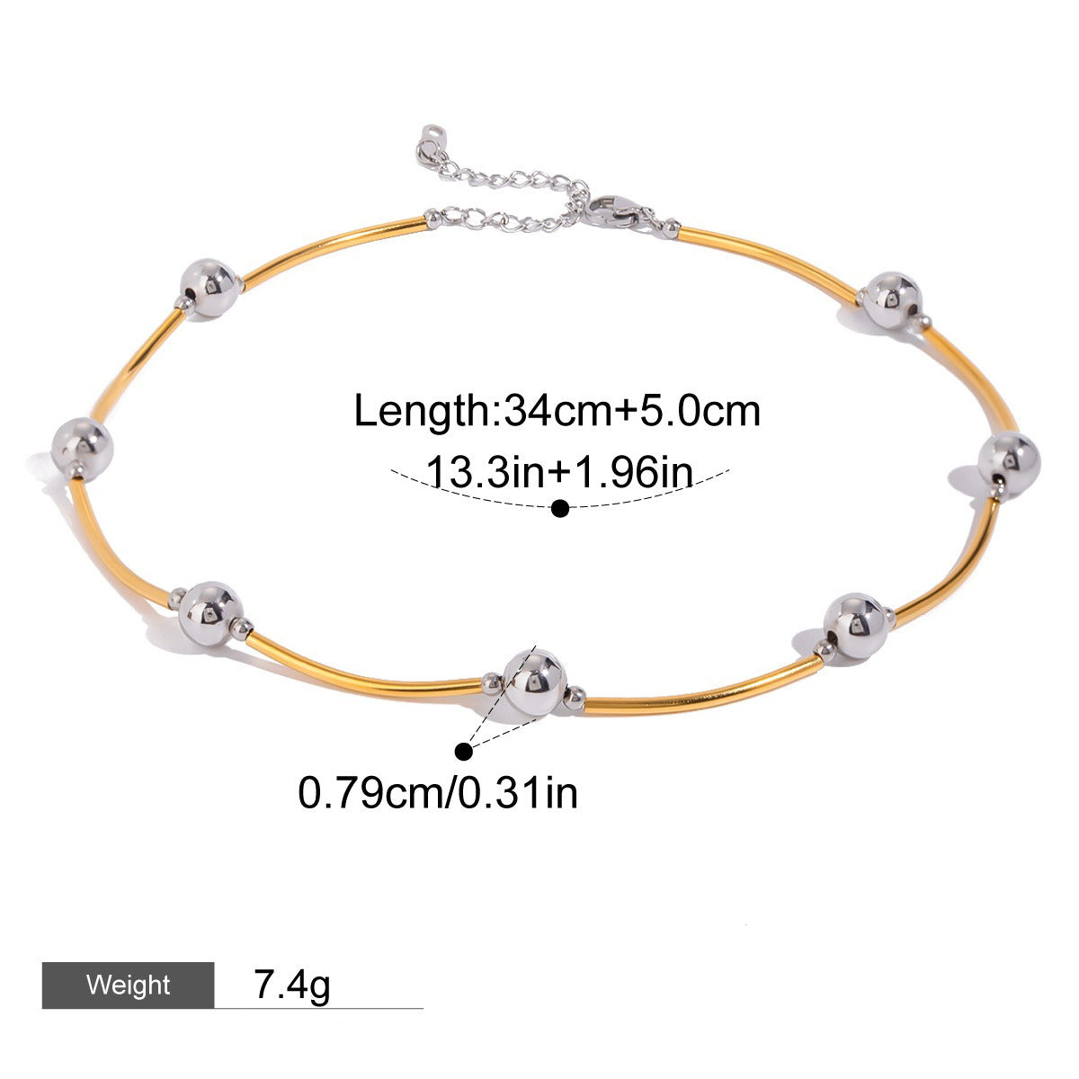 Kaze 18K Gold Exquisite Flower Necklace, Earrings and Bracelet Set | 13-Piece Botanical Jewellery Collection Style A-Necklace-48