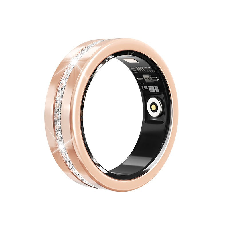 Kaze Smart Health Monitor Titanium Ring | Heart Rate, Blood Oxygen &amp; Sleep Tracking Ring