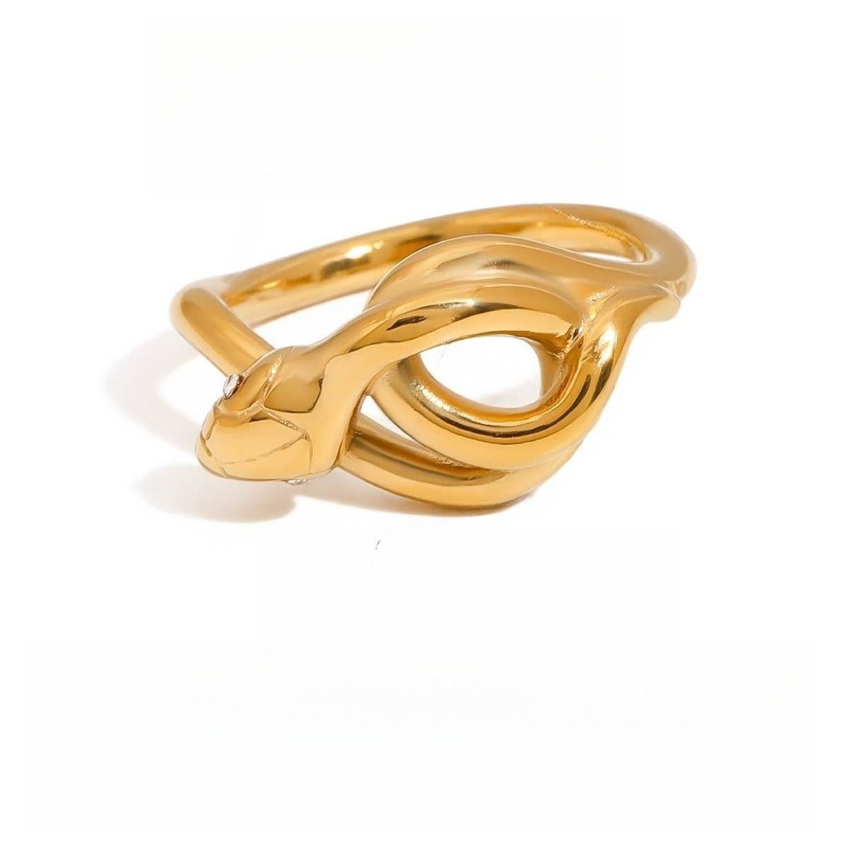 Kaze Luxury Snake Ring Collection | Titanium Steel Serpent Ring in 15 Styles &amp; 3 Sizes Ring F
