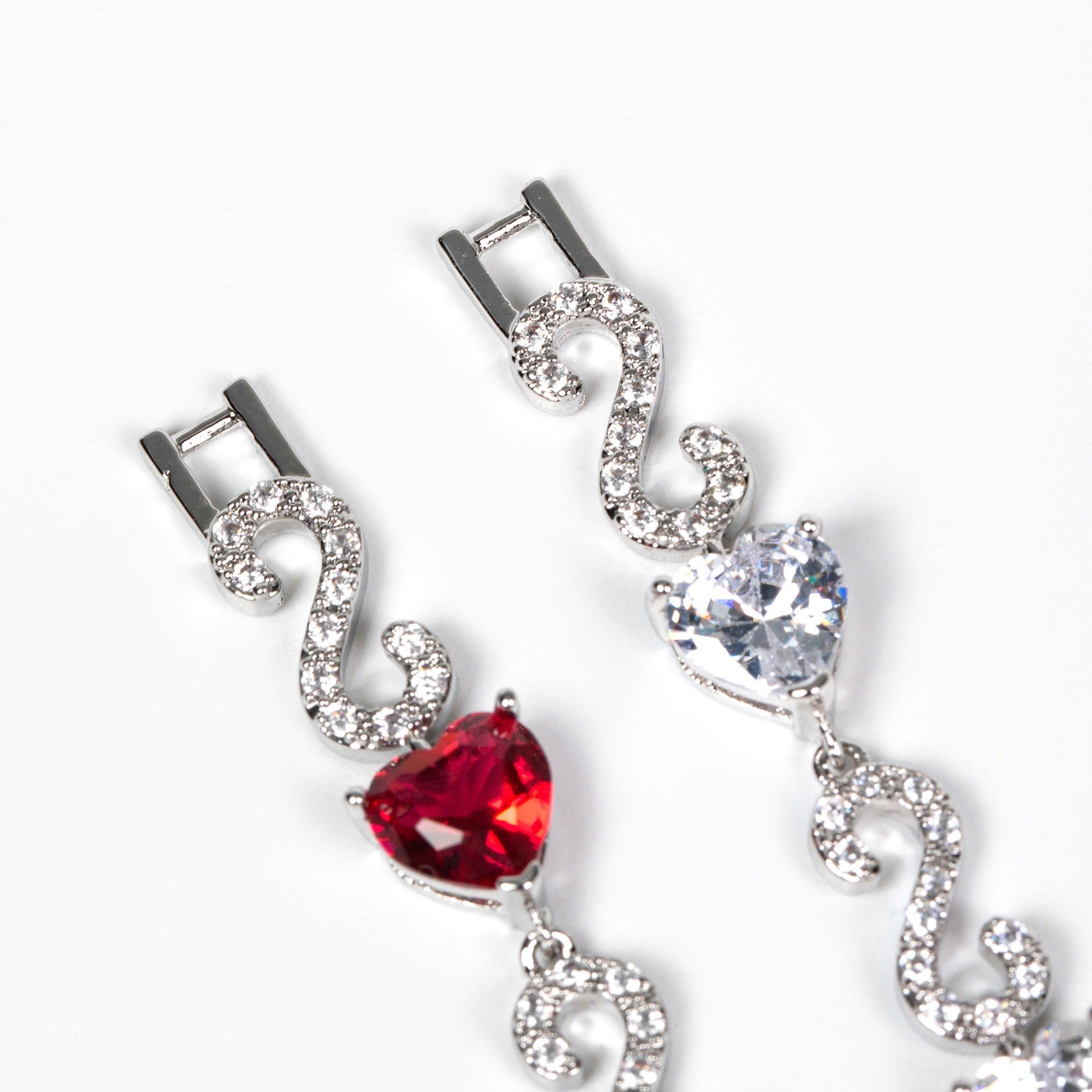 Kaze S925 Number-Spliced Heart Cubic Zirconia Bracelet | Sterling Silver Sparkling Bracelet in 2 Colours
