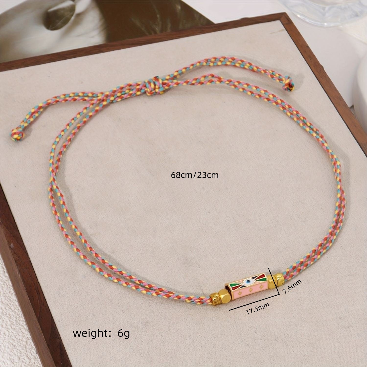 Kaze Bohemian Colourful LOVE Pendant Necklace and Bracelet Set | Titanium Steel Boho Set in 4 Colours