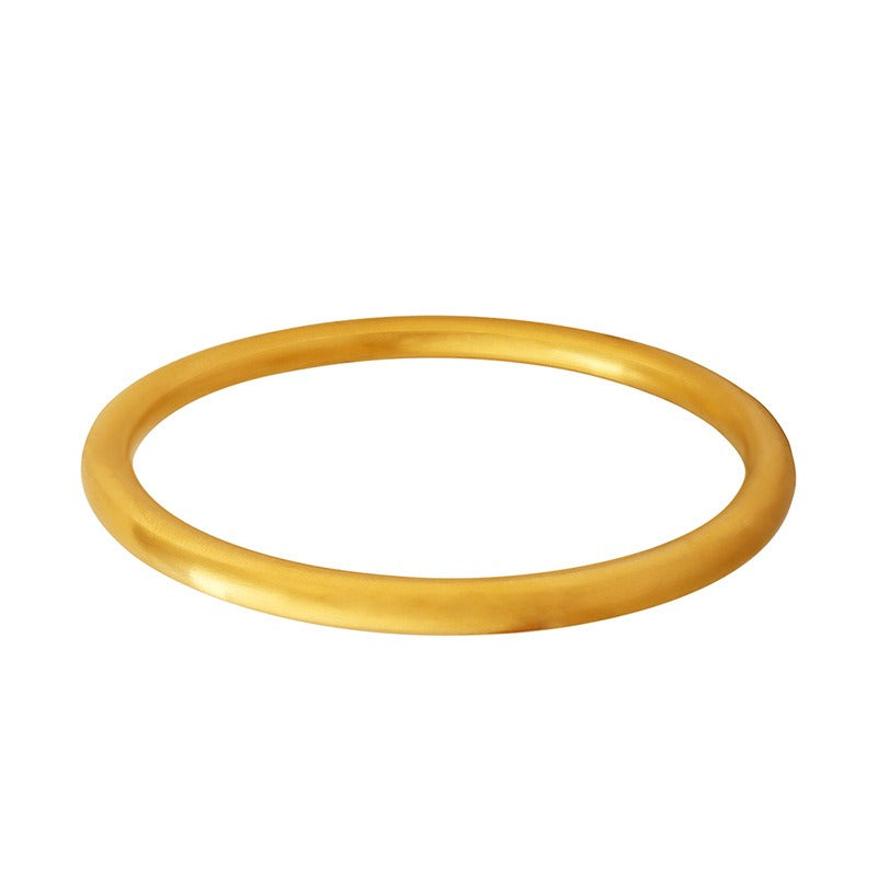 Kaze Classic Plain Ring Bracelet | 18K Gold Minimalist Adjustable Bracelet Only