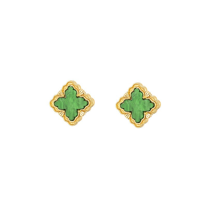 Kaze Four-Leaf Clover Jewellery Set | 18K Gold Necklace, Bracelet, Earrings &amp; Ring