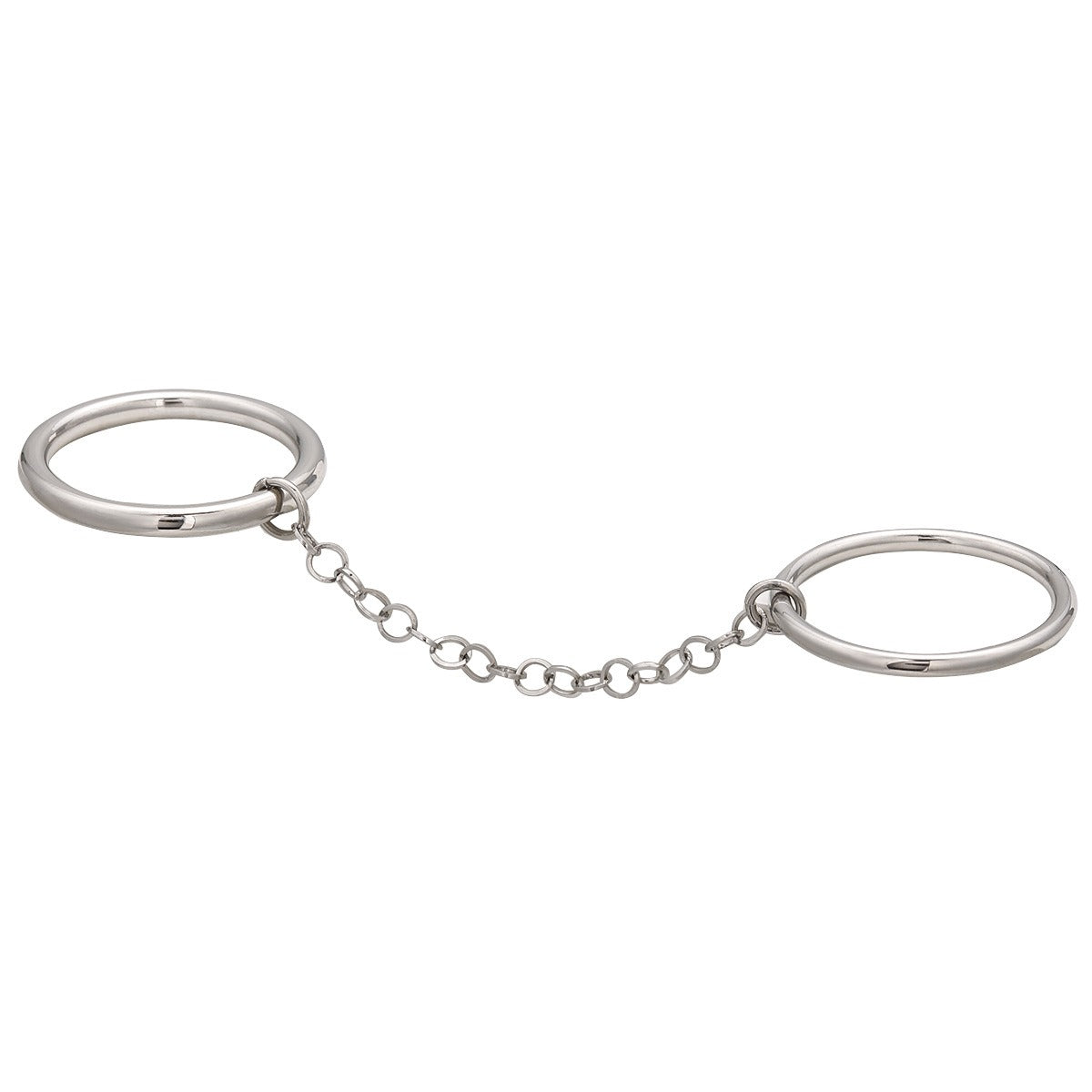 Kaze Double Ring Chain Design Titanium Ring | Modern Minimalist Linked Ring Only