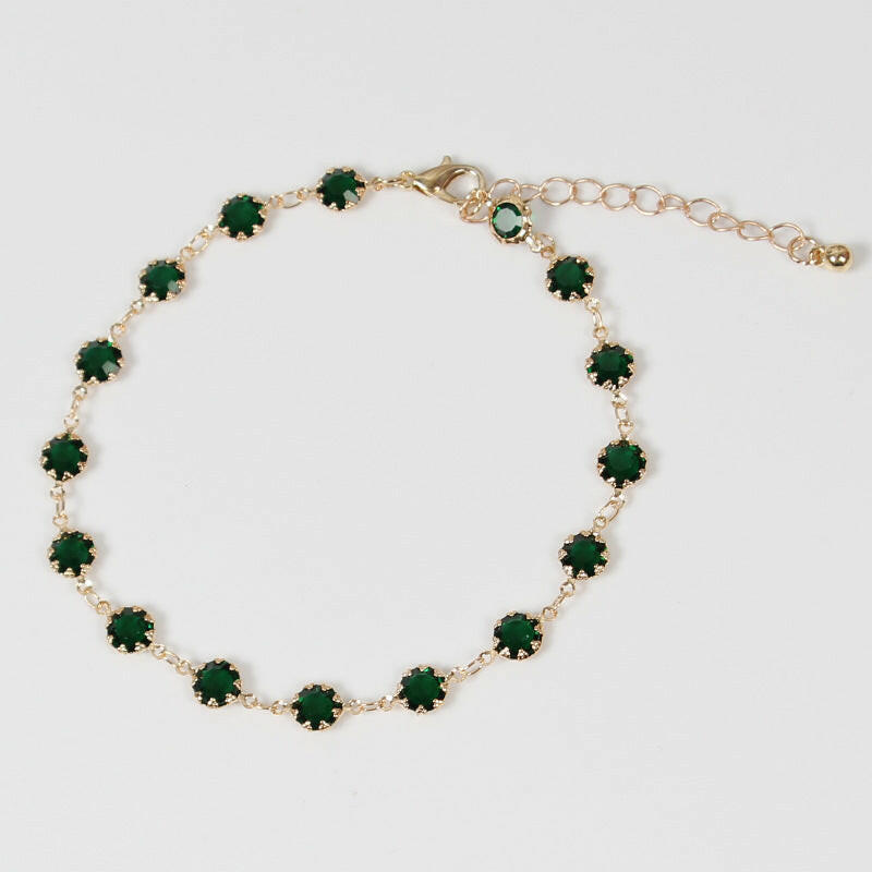 Kaze Handmade Floral Crystal Bracelet | Elegant Flower Bracelet in Gold &amp; Silver Gold